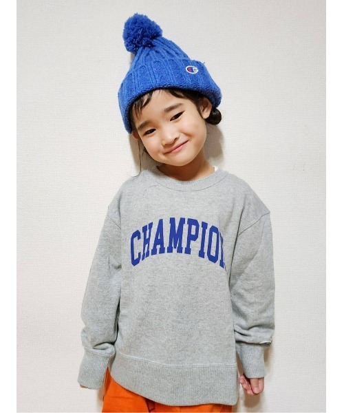 Champion（チャンピオン）の「【Champion】カレッジロゴプリントスウェット（スウェット・キッズ・グレー/ネイビー・160/150/140/130/120）」の11枚目の写真