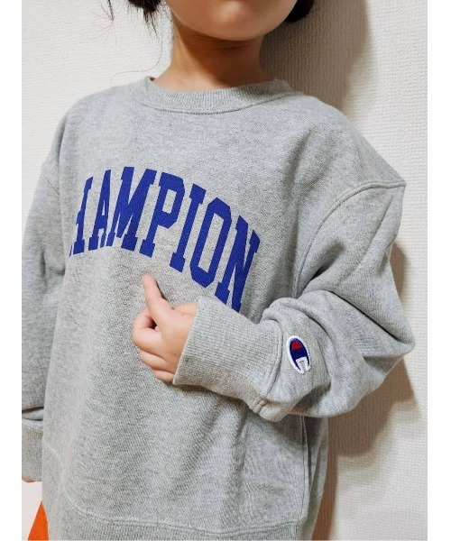 Champion（チャンピオン）の「【Champion】カレッジロゴプリントスウェット（スウェット・キッズ・グレー/ネイビー・160/150/140/130/120）」の12枚目の写真