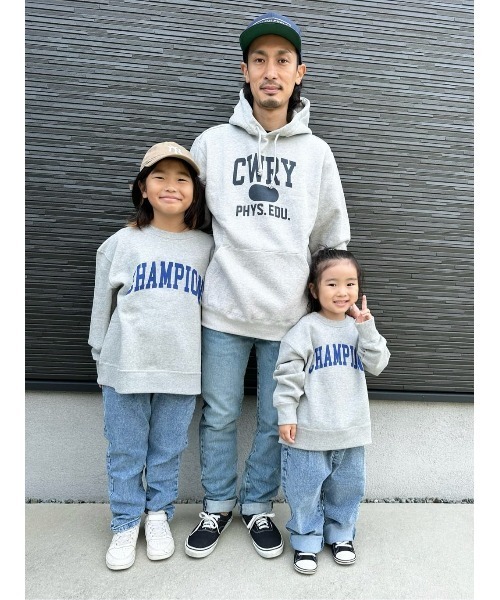 Champion（チャンピオン）の「【Champion】カレッジロゴプリントスウェット（スウェット・キッズ・グレー/ネイビー・160/150/140/130/120）」の13枚目の写真