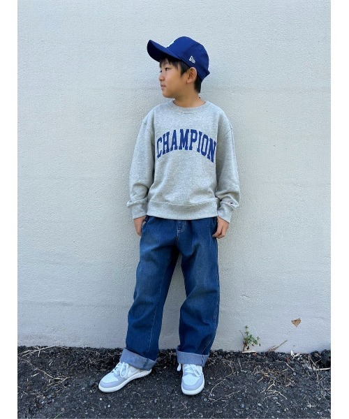 Champion（チャンピオン）の「【Champion】カレッジロゴプリントスウェット（スウェット・キッズ・グレー/ネイビー・160/150/140/130/120）」の19枚目の写真