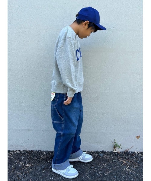 Champion（チャンピオン）の「【Champion】カレッジロゴプリントスウェット（スウェット・キッズ・グレー/ネイビー・160/150/140/130/120）」の20枚目の写真