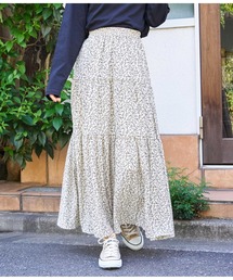 CHILLE | 小花柄ティアードスカート(スカート)