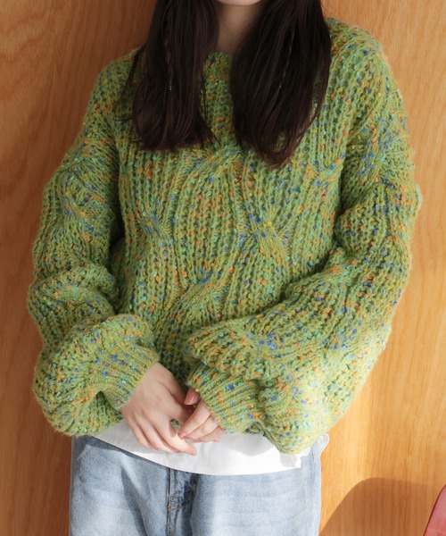 LAFFMO（ラフモ）の「ミックスカラーニット（ニット/セーター）」 - WEAR