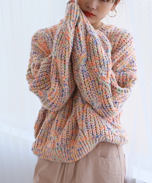 LAFFMO（ラフモ）の「ミックスカラーニット（ニット/セーター）」 - WEAR