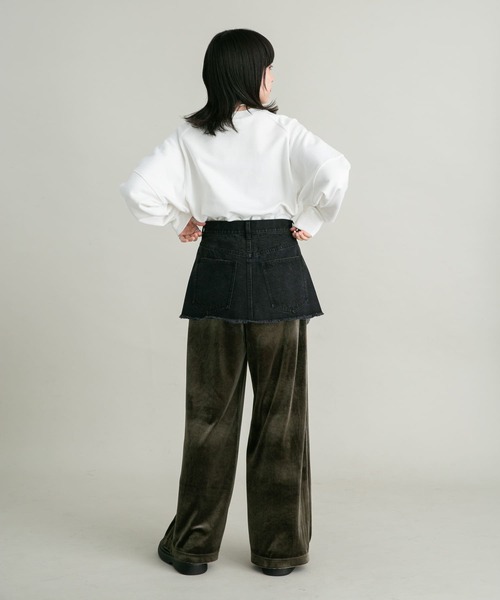 KBF（ケイビーエフ）の「『UR TECH』コンパクトスウェット（スウェット・レディース・ネイビー/オフホワイト/グレー・ONE）」の13枚目の写真