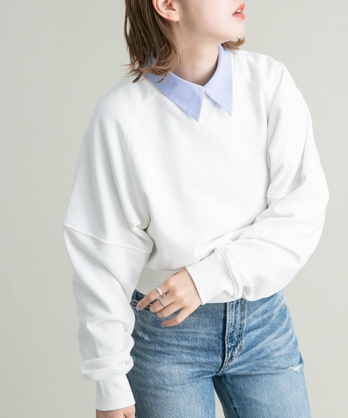 KBF（ケイビーエフ）の「『UR TECH』コンパクトスウェット（スウェット・レディース・ネイビー/オフホワイト/グレー・ONE）」の16枚目の写真