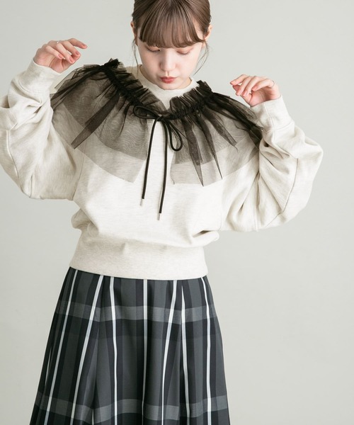 KBF（ケイビーエフ）の「『UR TECH』コンパクトスウェット（スウェット・レディース・ネイビー/オフホワイト/グレー・ONE）」の22枚目の写真