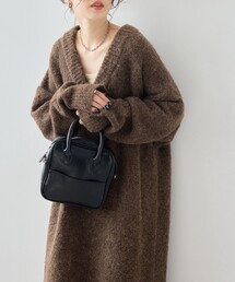 FREAK'S STORE | 限定展開　ミニブークレ Vネック ニットワンピース(ワンピース)