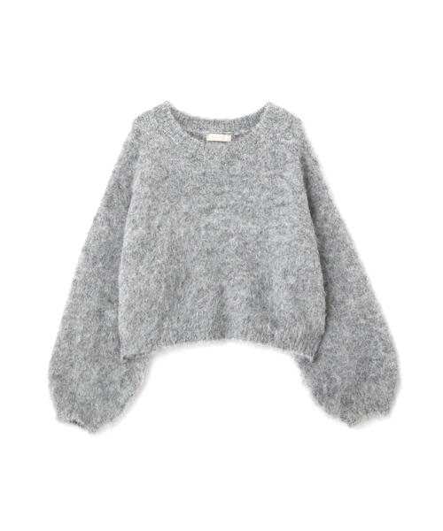 FREE'S MART（フリーズマート）の「◆［ＷＥＢ限定］ウール混リサイクルエコシャギーショート丈ニット（ニット/セーター・レディース・グリーン/グレー/ベージュ/レッド・FREE）」の6枚目の写真