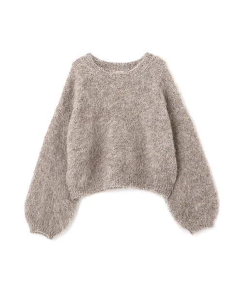 FREE'S MART（フリーズマート）の「◆［ＷＥＢ限定］ウール混リサイクルエコシャギーショート丈ニット（ニット/セーター・レディース・グリーン/グレー/ベージュ/レッド・FREE）」の17枚目の写真