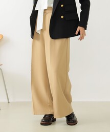 タック ワイドパンツ