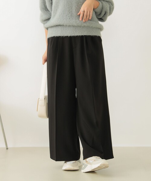 B:MING by BEAMS（ビーミングバイビームス）の「タック ワイドパンツ（その他パンツ・レディース・ブラウン系その他/ブラック/ダークグリーン・MEDIUM/SMALL）」の5枚目の写真