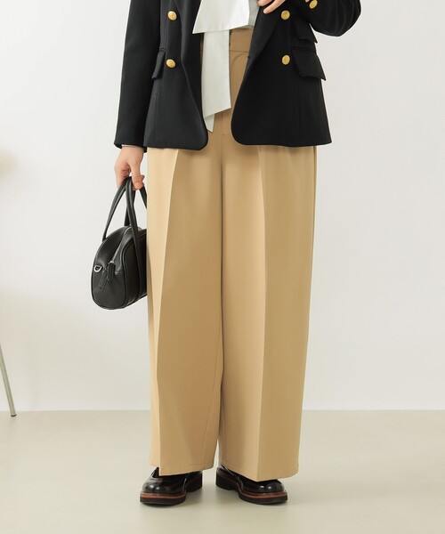 B:MING by BEAMS（ビーミングバイビームス）の「タック ワイドパンツ（その他パンツ・レディース・ブラウン系その他/ブラック/ダークグリーン・MEDIUM/SMALL）」の11枚目の写真