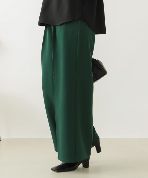 B:MING by BEAMS（ビーミングバイビームス）の「タック ワイドパンツ（その他パンツ・レディース・ブラウン系その他/ブラック/ダークグリーン・MEDIUM/SMALL）」の18枚目の写真