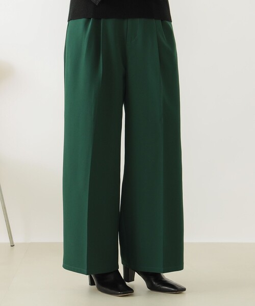 B:MING by BEAMS（ビーミングバイビームス）の「タック ワイドパンツ（その他パンツ・レディース・ブラウン系その他/ブラック/ダークグリーン・MEDIUM/SMALL）」の19枚目の写真