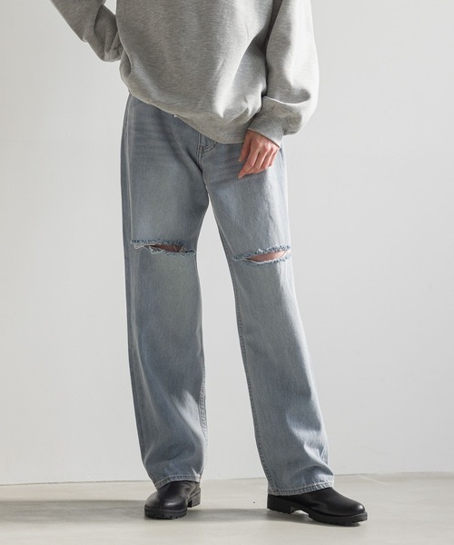 LAKOLE（ラコレ）の「カットアウトデニム / 982734（デニムパンツ・レディース・チャコールグレー/ライトブルー/ブルー・SMALL/MEDIUM/LARGE）」の3枚目の写真