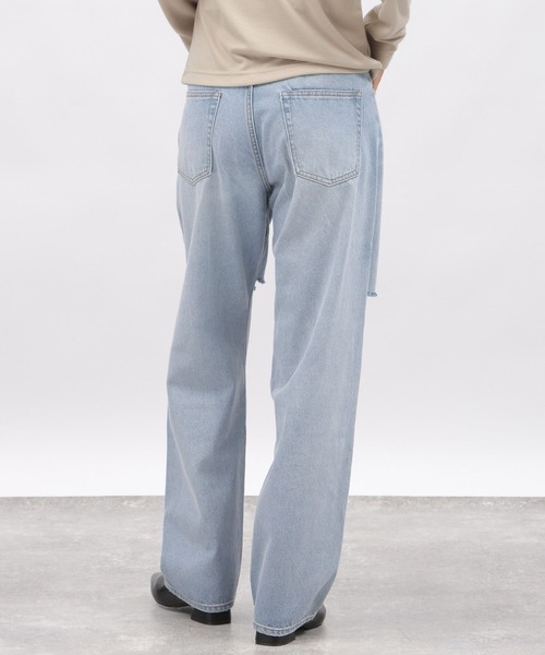 LAKOLE（ラコレ）の「カットアウトデニム / 982734（デニムパンツ・レディース・チャコールグレー/ライトブルー/ブルー・SMALL/MEDIUM/LARGE）」の5枚目の写真