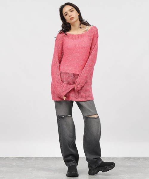 LAKOLE（ラコレ）の「カットアウトデニム / 982734（デニムパンツ・レディース・チャコールグレー/ライトブルー/ブルー・SMALL/MEDIUM/LARGE）」の4枚目の写真