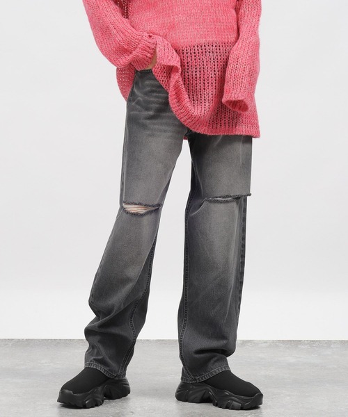 LAKOLE（ラコレ）の「カットアウトデニム / 982734（デニムパンツ・レディース・チャコールグレー/ライトブルー/ブルー・SMALL/MEDIUM/LARGE）」の13枚目の写真