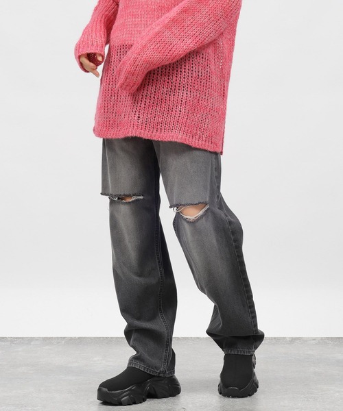 LAKOLE（ラコレ）の「カットアウトデニム / 982734（デニムパンツ・レディース・チャコールグレー/ライトブルー/ブルー・SMALL/MEDIUM/LARGE）」の22枚目の写真