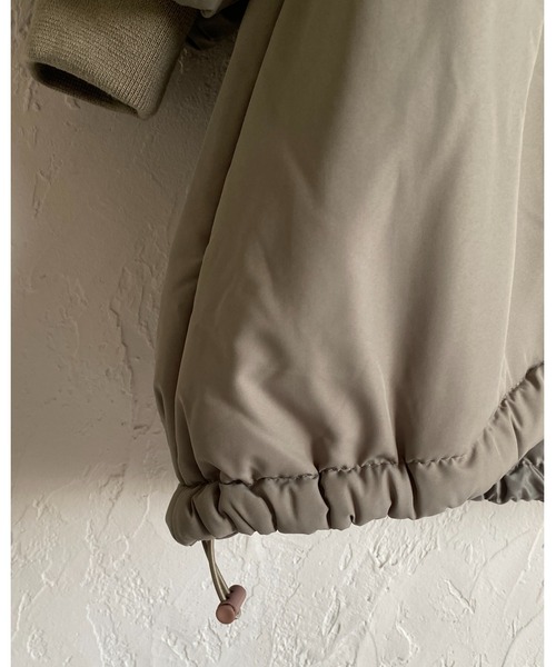 【セール】スタンドカラーフード付きロング丈中綿ダウンモンスターコート（ダウンジャケット/コート）｜She's Closet（シーズクローゼット）