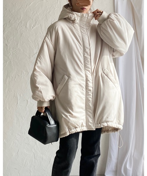 【美品】ジョゼフオム/4WAYフーデッドスタンドカラーコート/中綿ライナー付き 美品】ジョゼフオム/4WAYフーデッドスタンドカラーコート/中綿ライナー