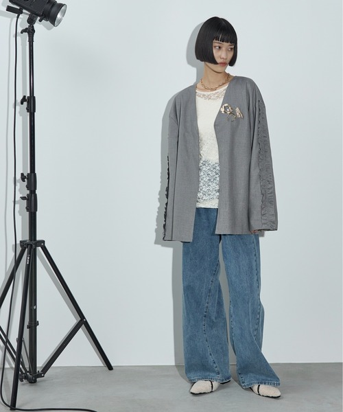 THE YOn(ザヨン)の「クロスストラップボアパンプス(パンプス・レディース・アイボリー/ブラック/ベージュ・38/39/37)」の8枚目の写真