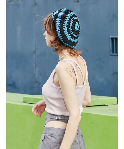 jouetie（ジュエティ）の「クロシェベレー（ハンチング/ベレー帽・レディース・ブラック/ブラウン・FREE）」の10枚目の写真