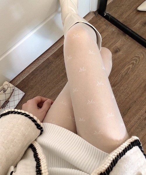 mini ribbon sheer tights（タイツ/ストッキング）｜Vipoa（ヴィポア