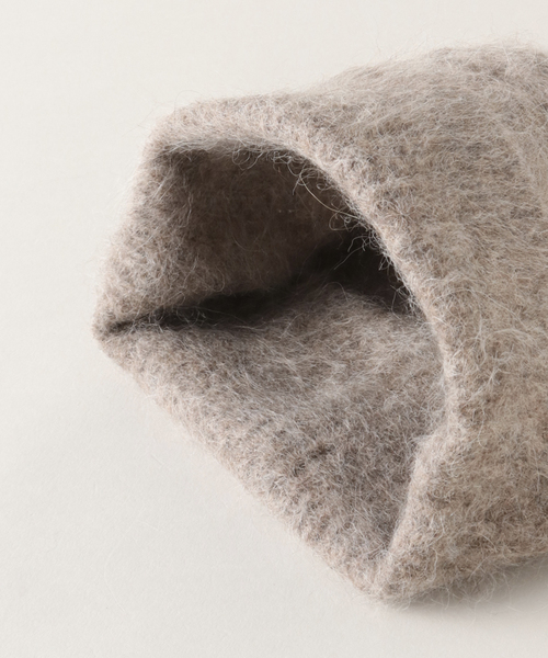 AP STUDIO（エーピーストゥディオ）の「【Soft Goat/ソフトゴート】beanie（ニットキャップ/ビーニー・レディース・ベージュ・FREE）」の5枚目の写真