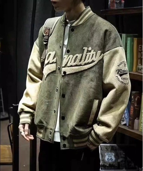 BLANC FICELLE（ブランフィセル）の「３Dシシュウ　スタジャン（スタジャン・メンズ・グリーン/ブラック・XL/L/M/2XL）」の3枚目の写真