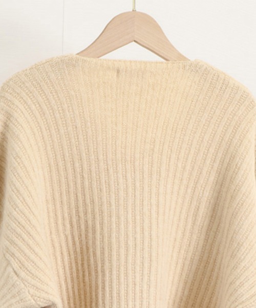 Miniministore（ミニミニストア）の「リブ ニットトップス春秋冬ニットセーター（ニット/セーター・レディース・ベージュ/グレー/ライトベージュ/ライトブラウン/ブラック・フリー）」の17枚目の写真
