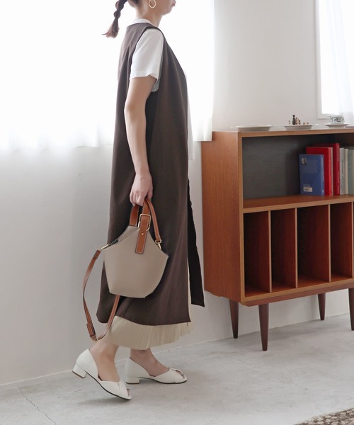 MODE KAORI（モードカオリ）の「【本革】セパレートフラットシューズ/35742（パンプス・レディース・ベージュ系その他/ホワイト/ブラック・23.5cm/24cm/24.5cm/25cm/23cm/22.5cm）」の14枚目の写真