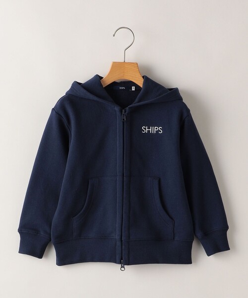 SHIPS(シップス)の「SHIPS KIDS:100~130cm / ロゴ フード ジップ パーカー(カーディガン/ボレロ・キッズ・ヘザーグレー/マルチ/ネイビー・120/130/110/100)」の16枚目の写真