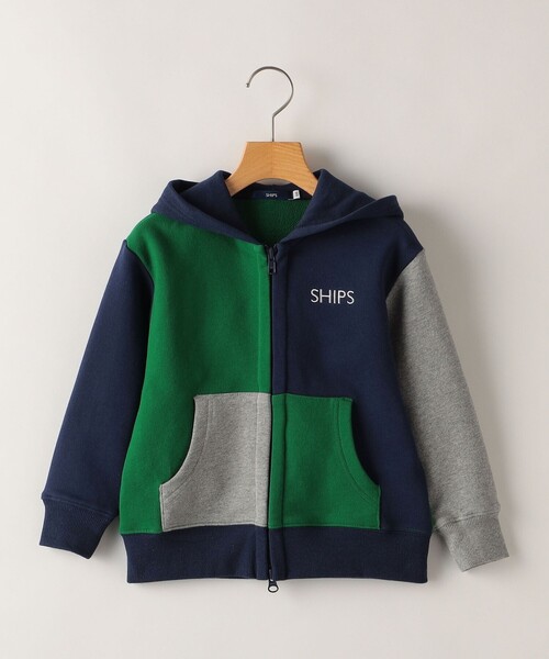 SHIPS(シップス)の「SHIPS KIDS:100~130cm / ロゴ フード ジップ パーカー(カーディガン/ボレロ・キッズ・ヘザーグレー/マルチ/ネイビー・120/130/110/100)」の17枚目の写真