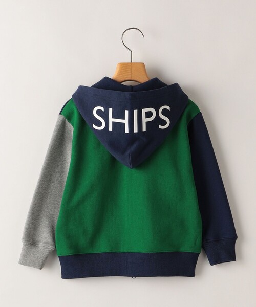 SHIPS(シップス)の「SHIPS KIDS:100~130cm / ロゴ フード ジップ パーカー(カーディガン/ボレロ・キッズ・ヘザーグレー/マルチ/ネイビー・120/130/110/100)」の18枚目の写真
