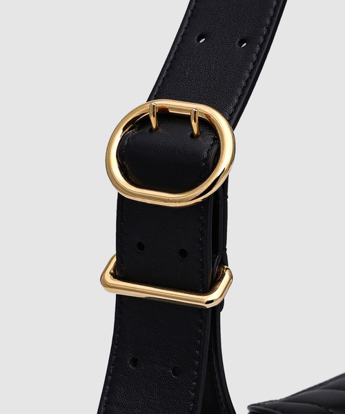 JIL SANDER(ジルサンダー)の「CANNOLO SM QUILTED(ショルダーバッグ・レディース・ブラック/ナチュラル・UNI)」の4枚目の写真