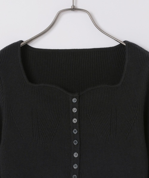 Heather（ヘザー）の「ハートネックデザインニット  102410（ニット/セーター・レディース・アイボリー/ブラック/グレー・FREE）」の17枚目の写真