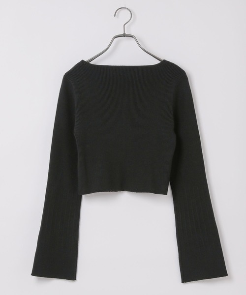 Heather（ヘザー）の「ハートネックデザインニット 102410