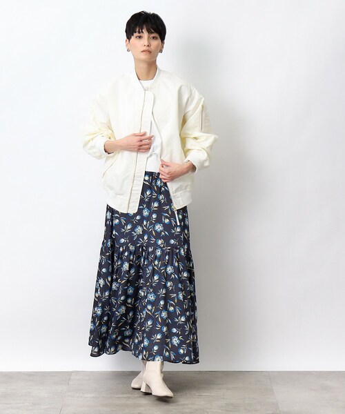 OPAQUE.CLIP（オペークドットクリップ）の「◆≪ヒルナンデス！で紹介≫ オーバーシルエットMA-1【洗濯機洗い可】（ブルゾン・レディース・チャコールグレー/ホワイト・38/40）」の20枚目の写真