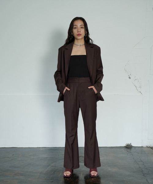 CIEL'AIR(シエルエアー)の「Back Slit Trouser(その他パンツ・レディース・ブラウン/カーキ・M/L)」の3枚目の写真
