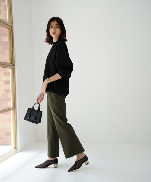 CIEL'AIR(シエルエアー)の「Back Slit Trouser(その他パンツ・レディース・ブラウン/カーキ・M/L)」の11枚目の写真