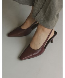 Re:EDIT | [2024AW SHOES COLLECTION][販売数1千足突破！][大きいサイズ有]バックストラップスクエアトゥミュールパンプス(パンプス)