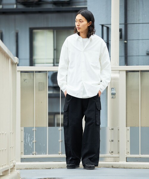 FREAK'S STORE（フリークスストア）の「NEW LOOSE FIT BROAD RC SHIRT LS/ニュー ルーズフィット ブロード レギュラーカラーシャツ ロングスリーブ（シャツ/ブラウス・メンズ・その他9/その他16/その他13/ホワイト/サックスブルー・LARGE/SMALL/MEDIUM）」の15枚目の写真