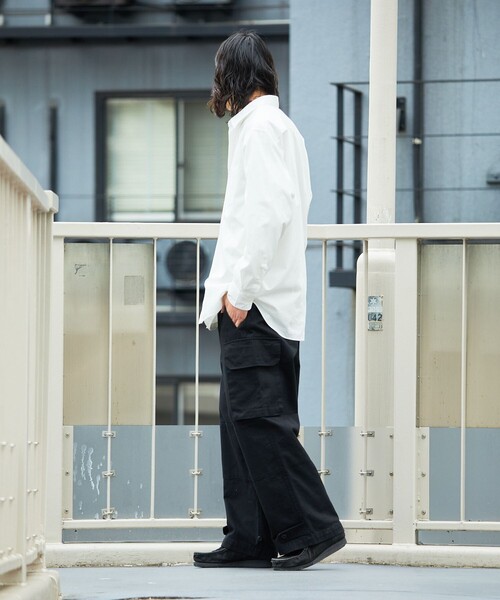 FREAK'S STORE（フリークスストア）の「NEW LOOSE FIT BROAD RC SHIRT LS/ニュー ルーズフィット ブロード レギュラーカラーシャツ ロングスリーブ（シャツ/ブラウス・メンズ・その他9/その他16/その他13/ホワイト/サックスブルー・LARGE/SMALL/MEDIUM）」の16枚目の写真