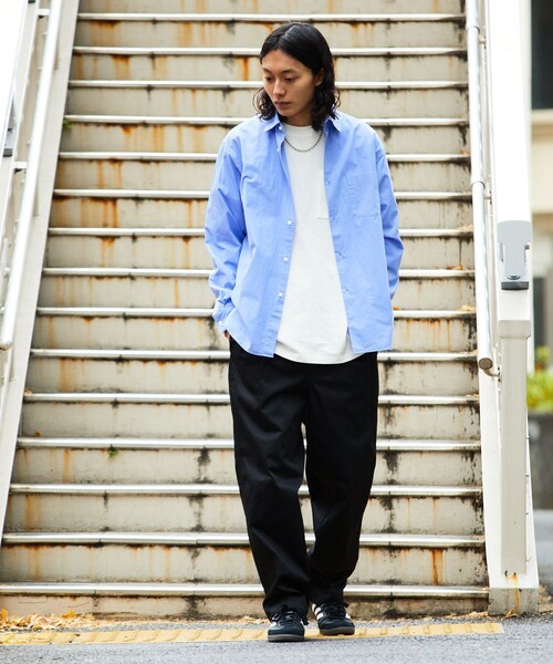 FREAK'S STORE（フリークスストア）の「NEW LOOSE FIT BROAD RC SHIRT LS/ニュー ルーズフィット ブロード レギュラーカラーシャツ ロングスリーブ（シャツ/ブラウス・メンズ・その他9/その他16/その他13/ホワイト/サックスブルー・LARGE/SMALL/MEDIUM）」の19枚目の写真