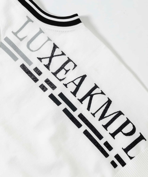 LUXEAKMPLUS(リュクスエイケイエムプラス)の「LUXEAKMPLUS(リュクスエイケイエムプラス)ゴルフ バーティカルロゴニットベスト(ベスト・メンズ・ブラック/ホワイト・S/M/L/XL)」の6枚目の写真