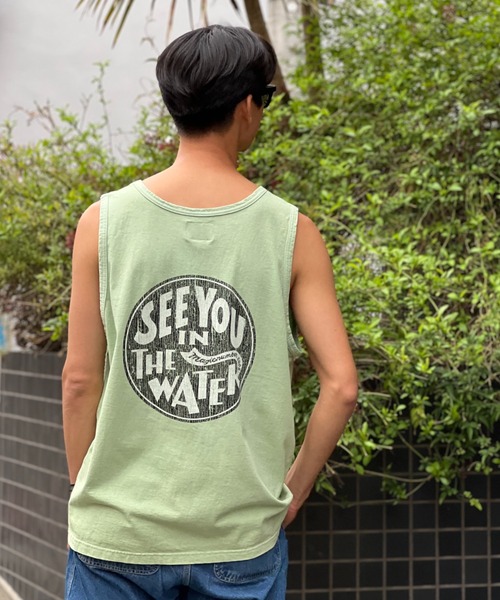 MAGIC NUMBER（マジック ナンバー）の「【MAGIC NUMBER】SEE YOU IN THE WATER XV US COTTON TANK（タンクトップ・メンズ・ミント/パープル/ホワイト/ブラック・MEDIUM/LARGE/X-LARGE）」の19枚目の写真