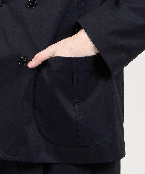 セール】コットンシルクギャバジン ダブルブレステッド6B