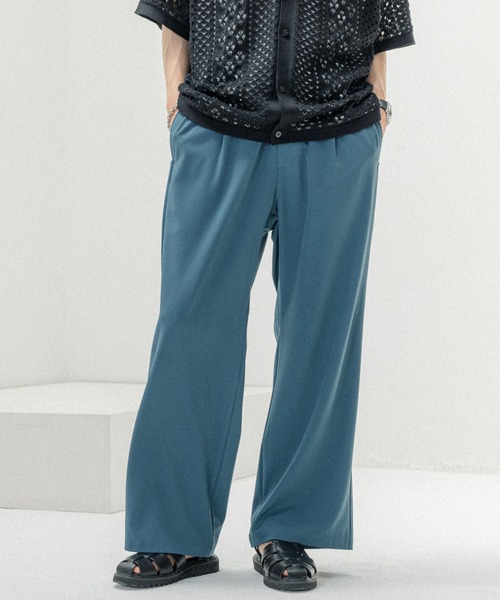 RAGEBLUE（レイジブルー）の「【LUXURY+EASY】DRAPE WIDE PANTS/ラグイージー/ドレープワイドパンツ（スラックス・メンズ・ブラウン/ブルー/グレー/ブラック/ライトグレー・LARGE/SMALL/MEDIUM）」の5枚目の写真